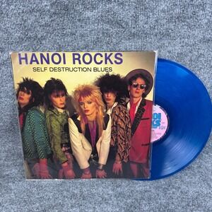 Hanoi Rocks: Self Destruction Blues (Blue Vinyl LP 1989 Geffen)Limited Ed VG+